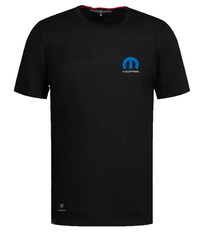 Marwin Sports Mopar Men's Cotton Crew Neck Tee - Black - Marwin Sports