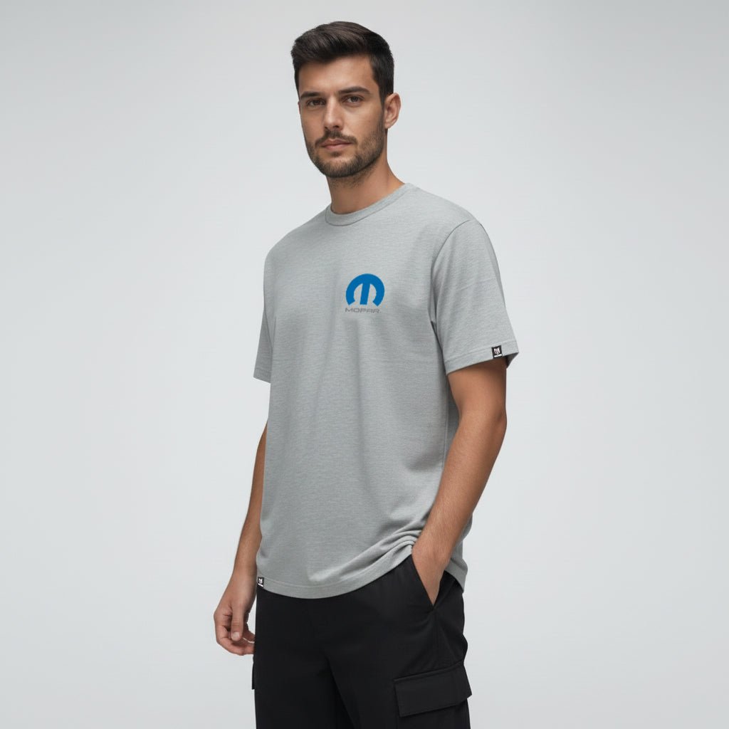 Marwin Sports Mopar Men's Cotton Crew Neck Tee - Grey - Marwin Sports