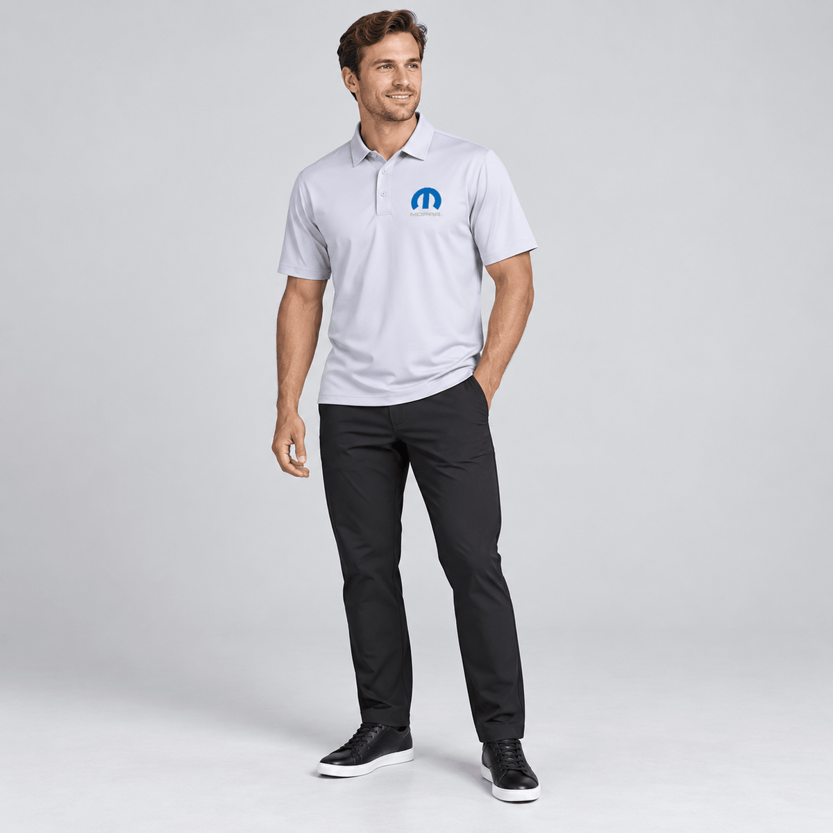 Marwin Sports Mopar Men's Poly Button Polo - Marwin Sports