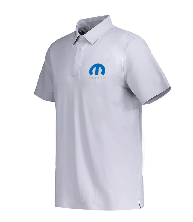 Marwin Sports Mopar Men's Poly Button Polo - White - Marwin Sports