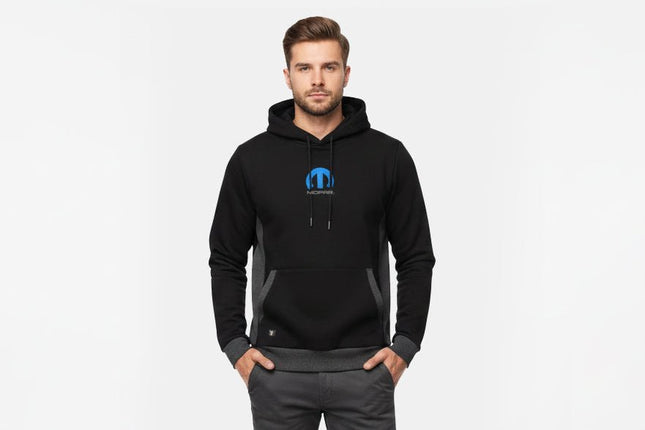 Marwin Sports Mopar Men's Pullover Hoodie - Black/Grey - Marwin Sports