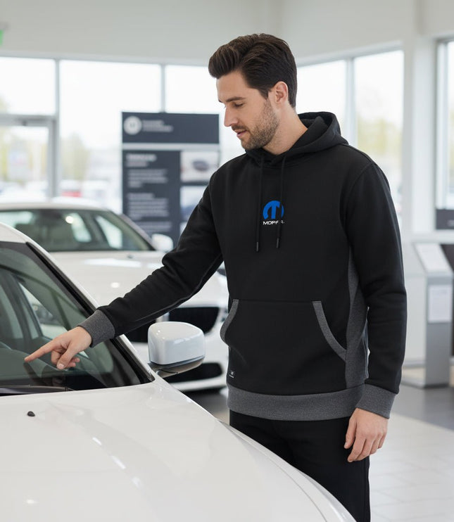 Marwin Sports Mopar Men's Pullover Hoodie - Black/Grey - Marwin Sports