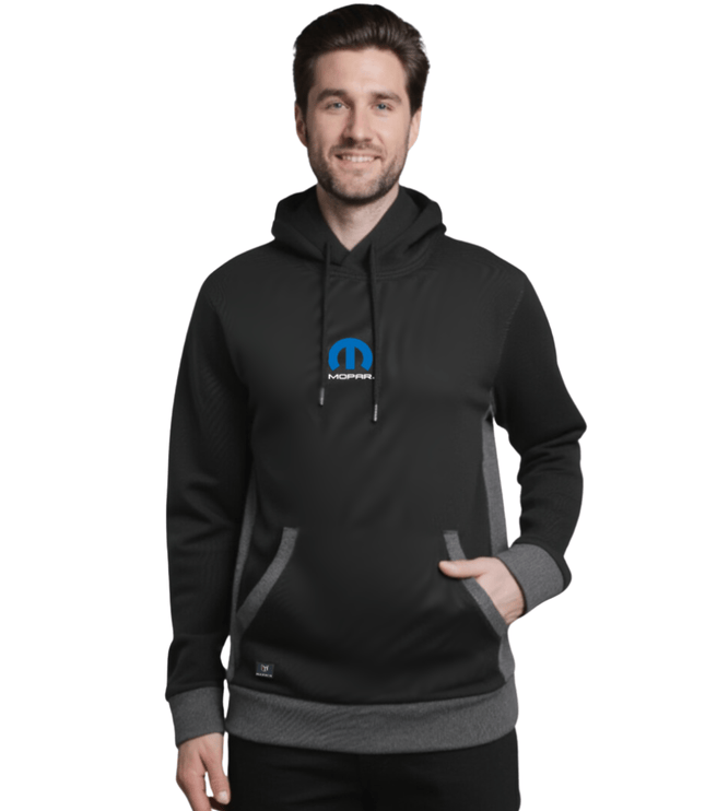 Marwin Sports Mopar Men's Pullover Hoodie - Black/Grey - Marwin Sports