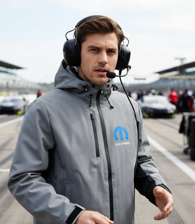 Marwin Sports Mopar Men's Rain Jacket - Grey/Black - Marwin Sports