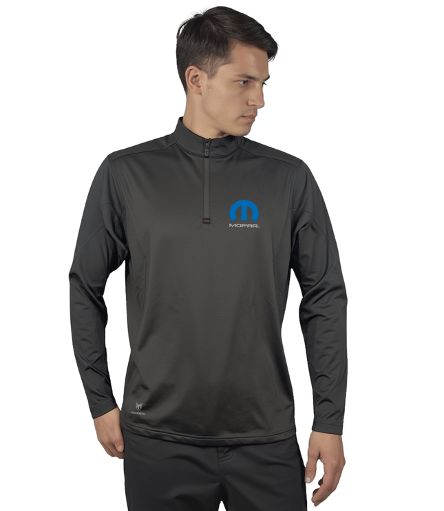 Marwin Sports Mopar Quarter Zip Men's Pullover - Black - Marwin Sports