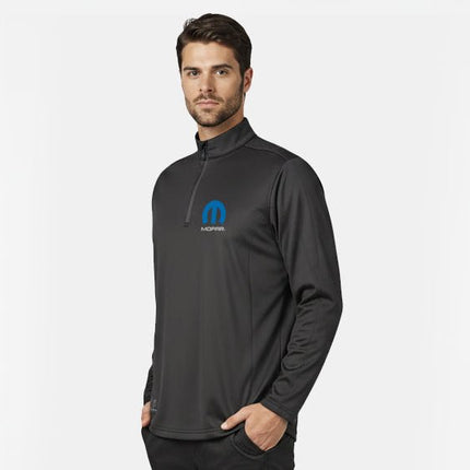 Marwin Sports Mopar Quarter Zip Men's Pullover - Black - Marwin Sports