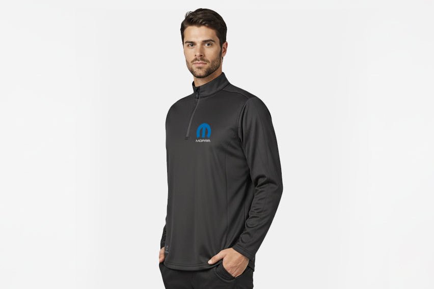 Marwin Sports Mopar Quarter Zip Men's Pullover - Black - Marwin Sports