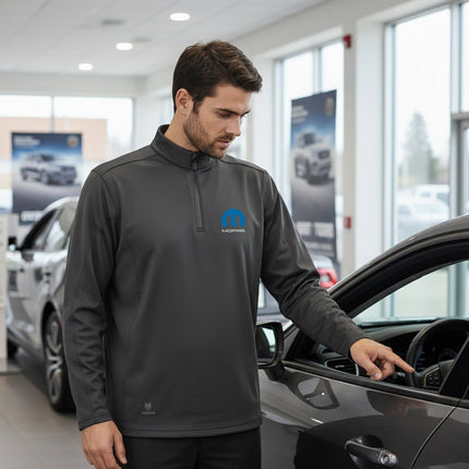 Marwin Sports Mopar Quarter Zip Men's Pullover - Black - Marwin Sports