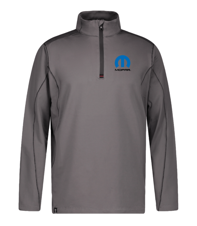 Marwin Sports Mopar Quarter Zip Men's Pullover - Grey - Marwin Sports