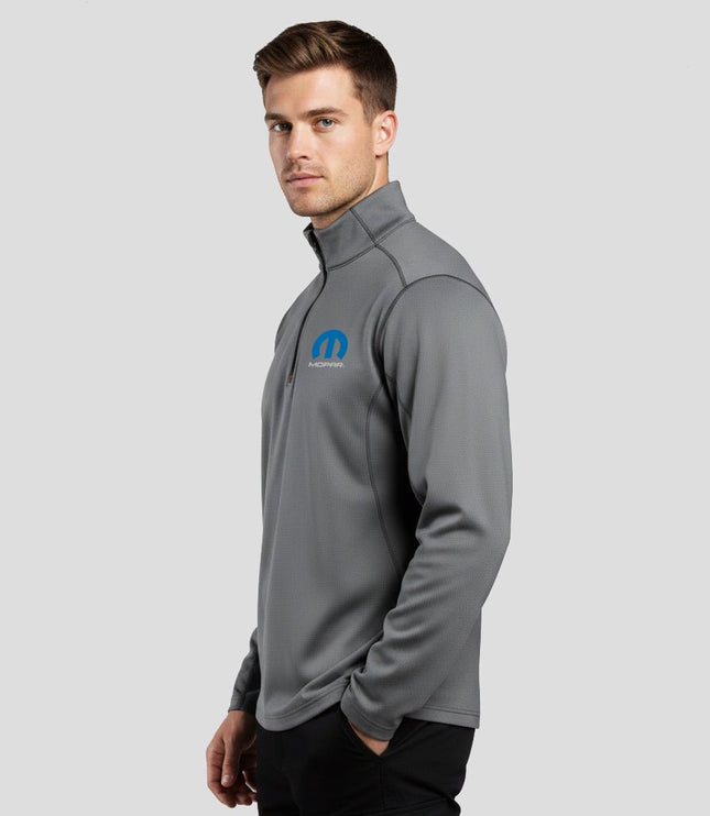 Marwin Sports Mopar Quarter Zip Men's Pullover - Grey - Marwin Sports