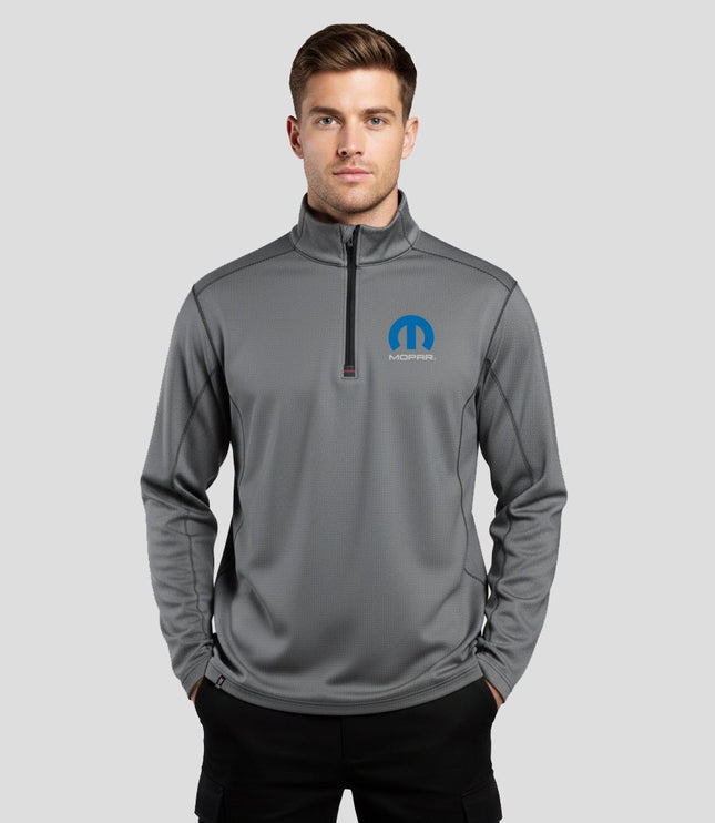 Marwin Sports Mopar Quarter Zip Men's Pullover - Grey - Marwin Sports