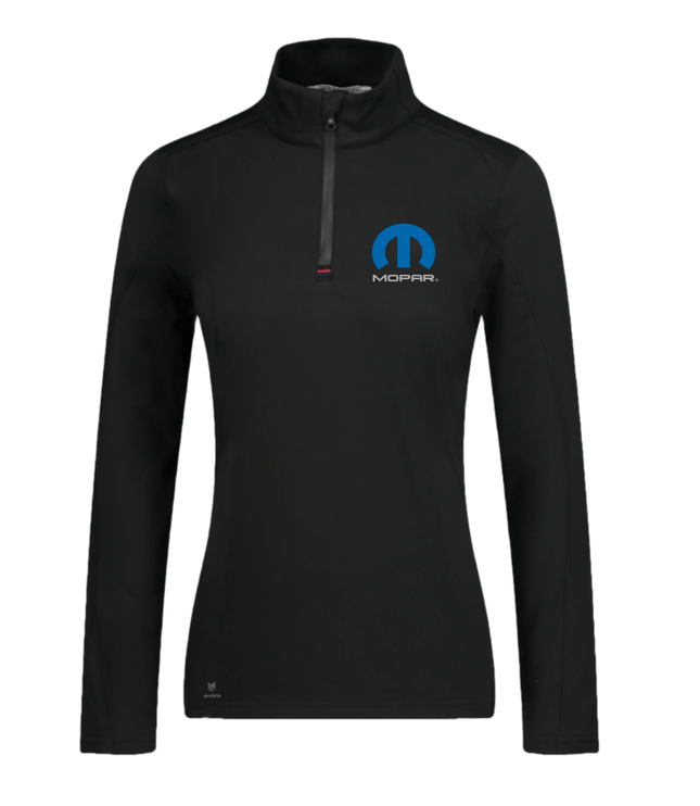 Marwin Sports Mopar Quarter Zip Women's Pullover - Black - Marwin Sports