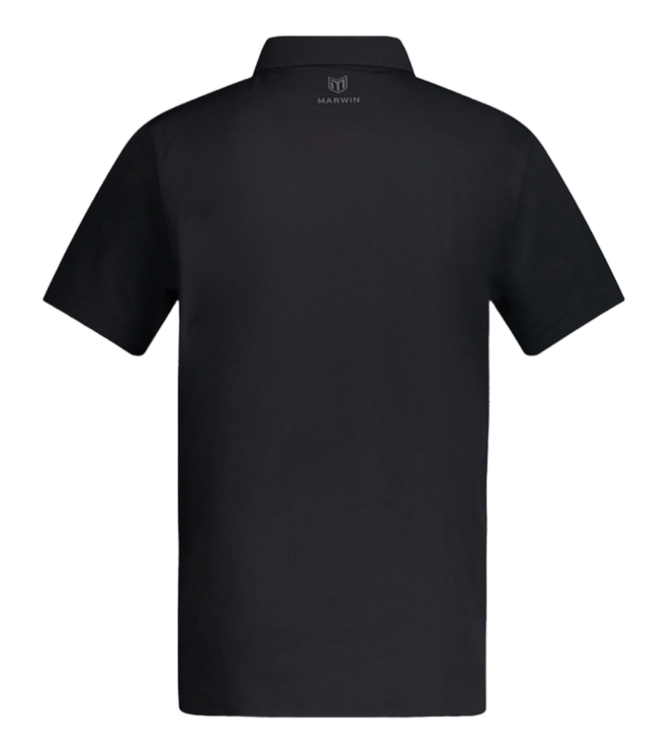 Marwin Sports Mopar Seamless Button Men's Polo - Black - Marwin Sports