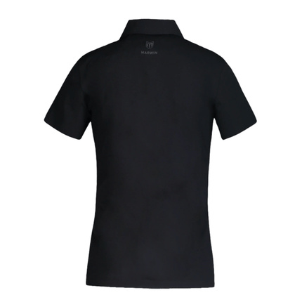 Marwin Sports Mopar Seamless Button Women's Polo - Black - Marwin Sports