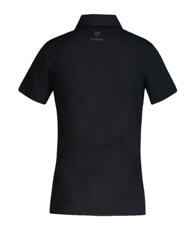 Marwin Sports Mopar Seamless Button Women's Polo - Black - Marwin Sports