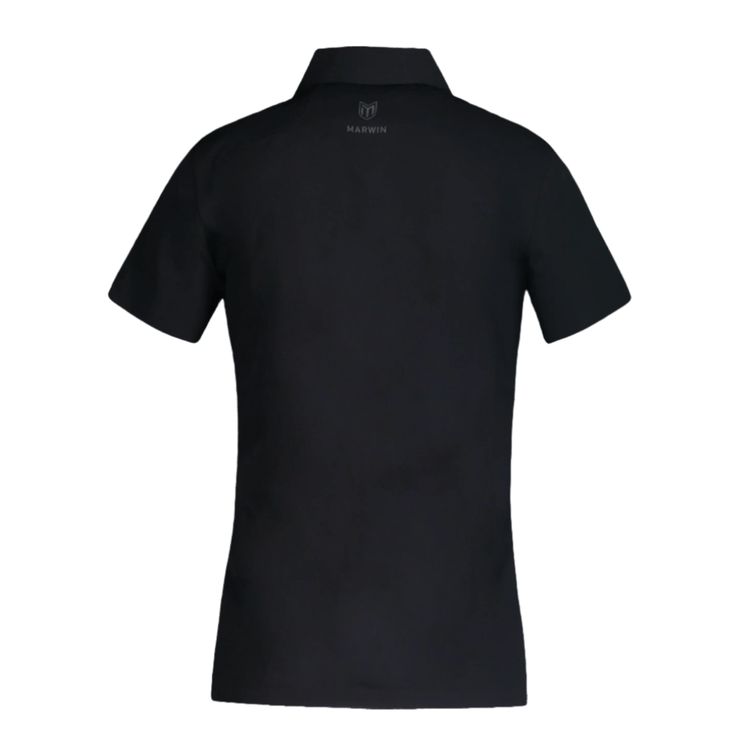 Marwin Sports Mopar Seamless Button Women's Polo - Black - Marwin Sports