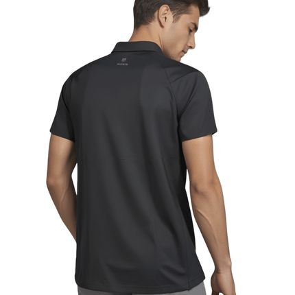 Marwin Sports Mopar Seamless Zipper Men's Polo - Black - Marwin Sports