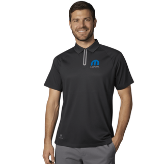 Marwin Sports Mopar Seamless Zipper Men's Polo - Black - Marwin Sports