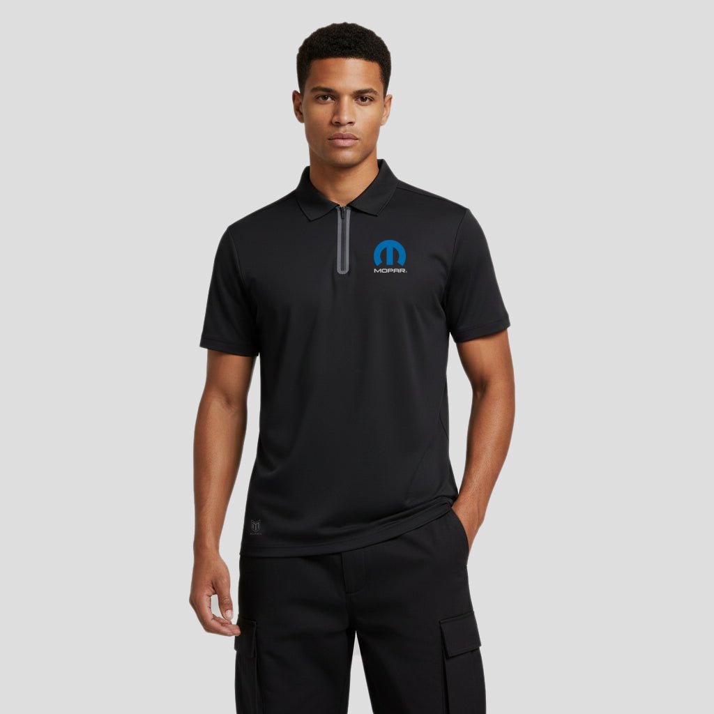 Mens Zipper Polo