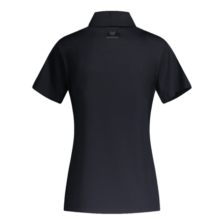 Marwin Sports Mopar Seamless Zipper Women's Polo - Black - Marwin Sports