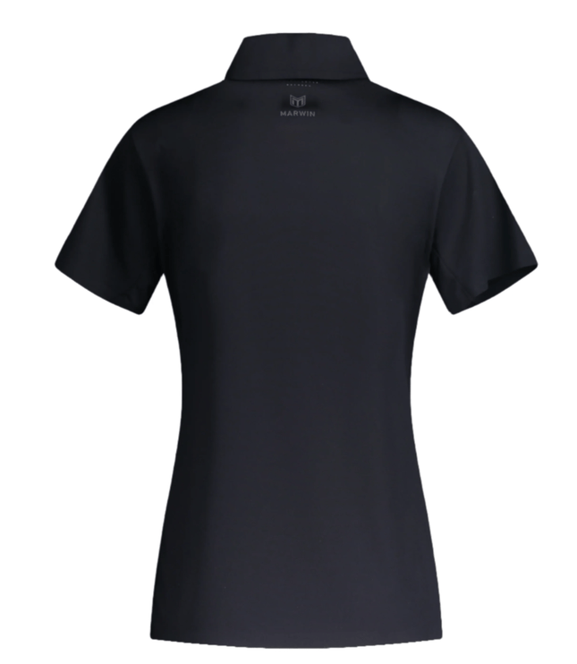 Marwin Sports Mopar Seamless Zipper Women's Polo - Black - Marwin Sports