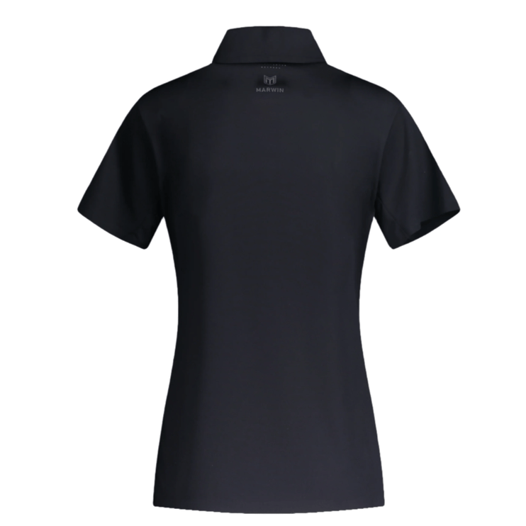Marwin Sports Mopar Seamless Zipper Women's Polo - Black - Marwin Sports