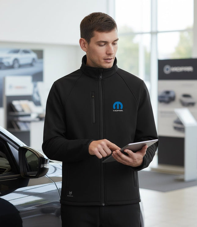 Marwin Sports Mopar Softshell Men's Jacket - Black - Marwin Sports