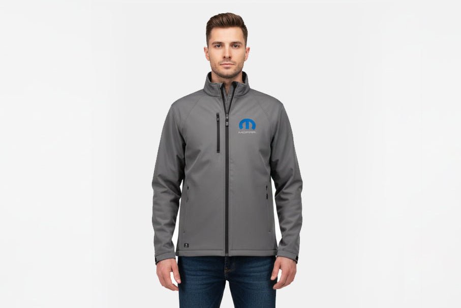Marwin Sports Mopar Softshell Men's Jacket - Grey/Black - Marwin Sports