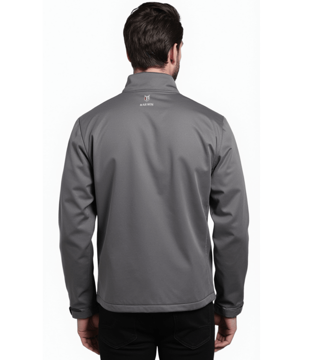 Marwin Sports Mopar Softshell Men's Jacket - Grey/Black - Marwin Sports