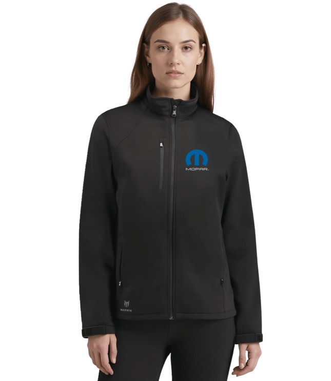 Marwin Sports Mopar Softshell Women's Jacket - Black - Marwin Sports