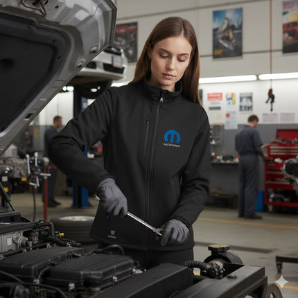 Marwin Sports Mopar Softshell Women's Jacket - Black - Marwin Sports