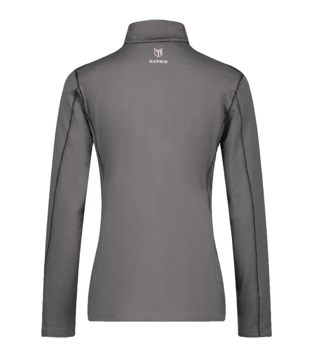 Marwin Sports Mopar Women's Quarter Zip Pullover - Grey/Black - Marwin Sports