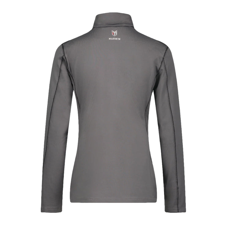 Marwin Sports Mopar Women's Quarter Zip Pullover - Grey/Black - Marwin Sports