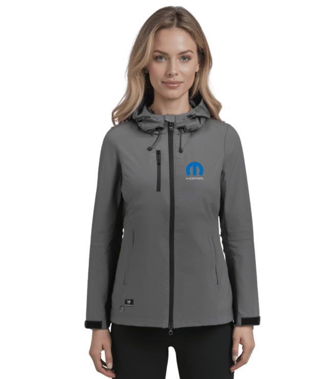 Marwin Sports Mopar Women's Rain Jacket - Grey/Black - Marwin Sports