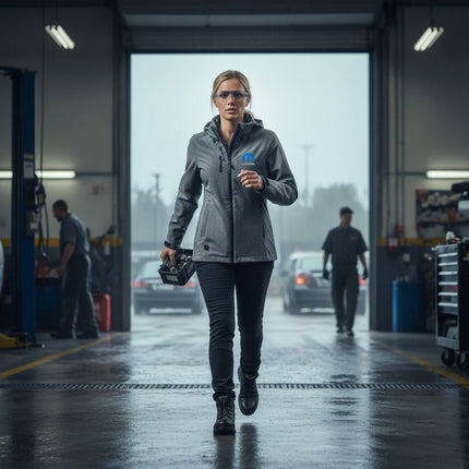 Marwin Sports Mopar Women's Rain Jacket - Grey/Black - Marwin Sports