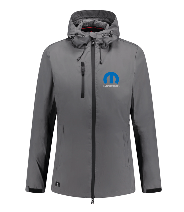 Marwin Sports Mopar Women's Rain Jacket - Grey/Black - Marwin Sports