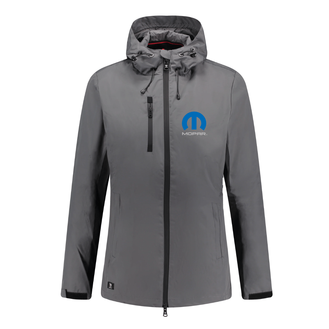 Marwin Sports Mopar Women's Rain Jacket - Grey/Black - Marwin Sports