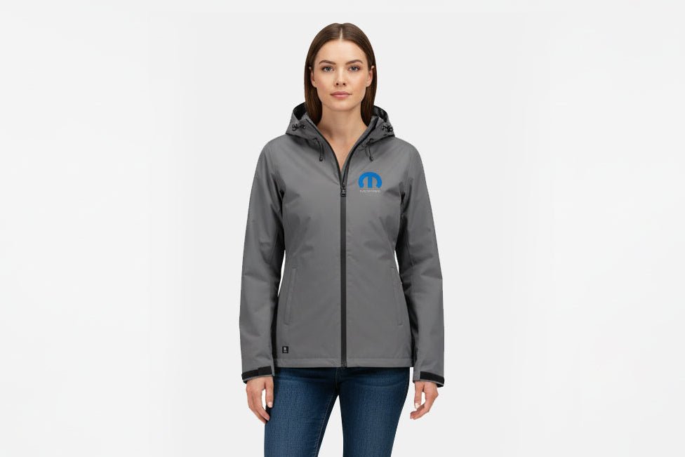 Marwin Sports Mopar Women's Rain Jacket - Grey/Black - Marwin Sports