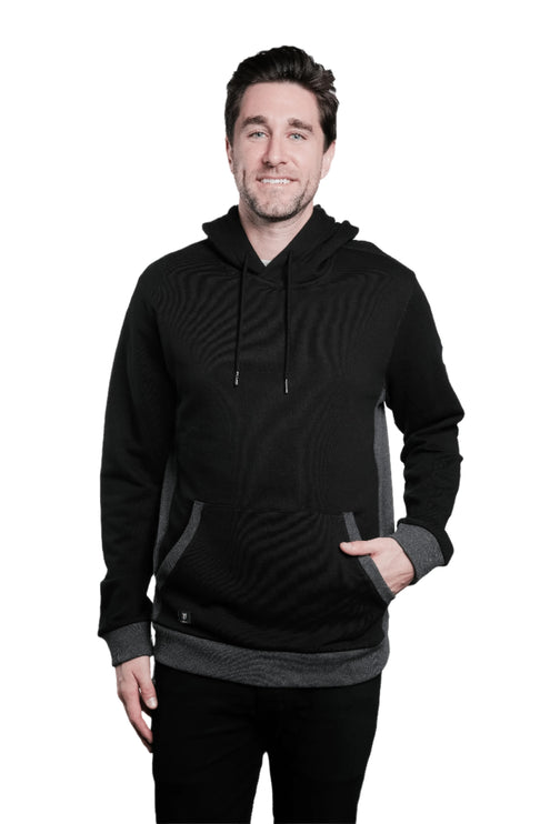 Marwin Sports Pullover Men's Hoodie - Grey/Black