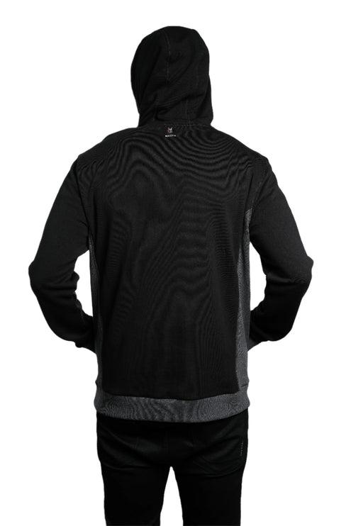 Marwin Sports Pullover Men's Hoodie - Grey/Black