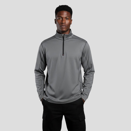 Marwin Sports Quarter Zip Men's Pullover - Grey - Marwin Sports