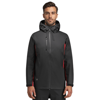 Marwin Sports Rain Men's Jacket - Black/Red - Marwin Sports