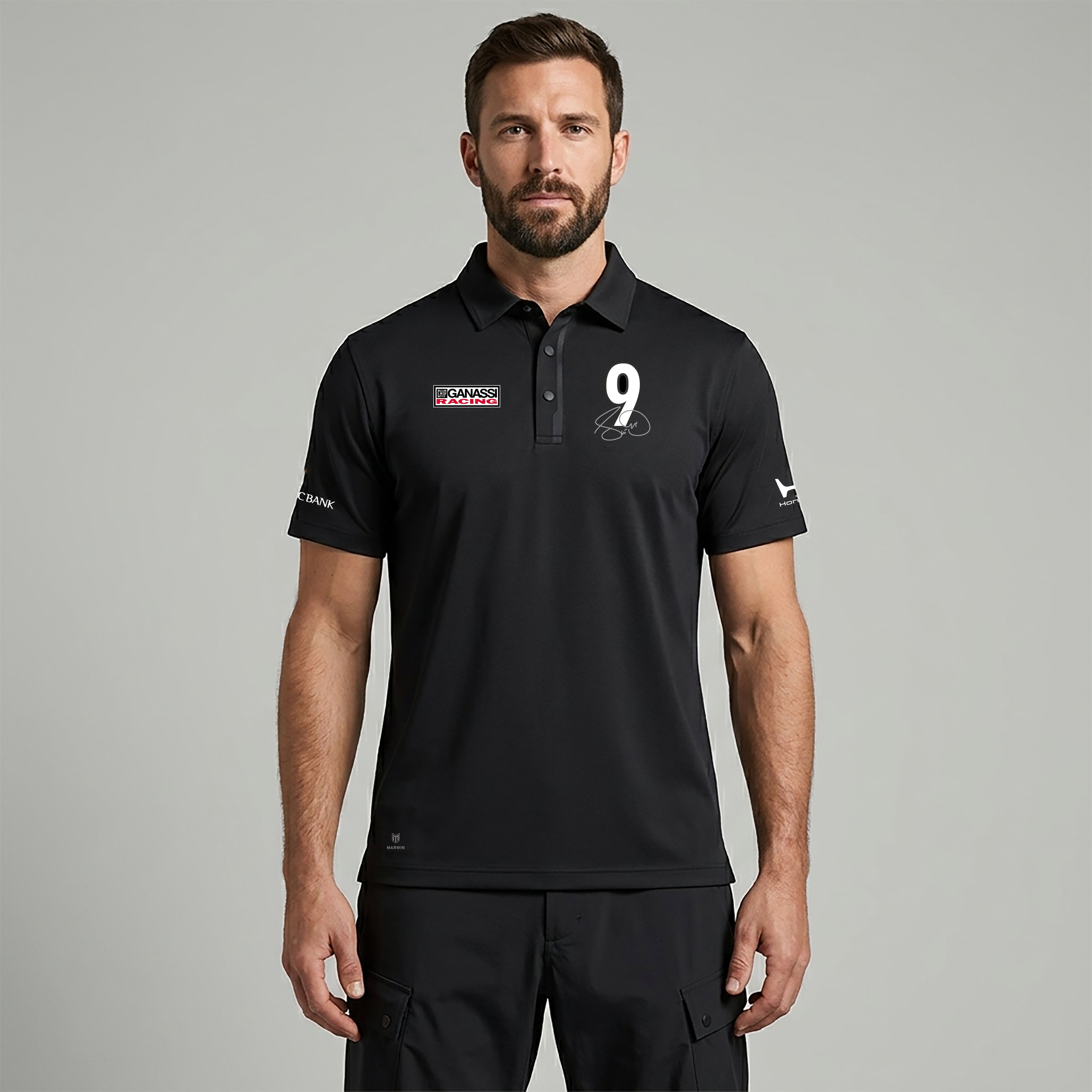Men’s Timeless Button Polo – Official Scott Dixon CGR Fanwear - Marwin Sports