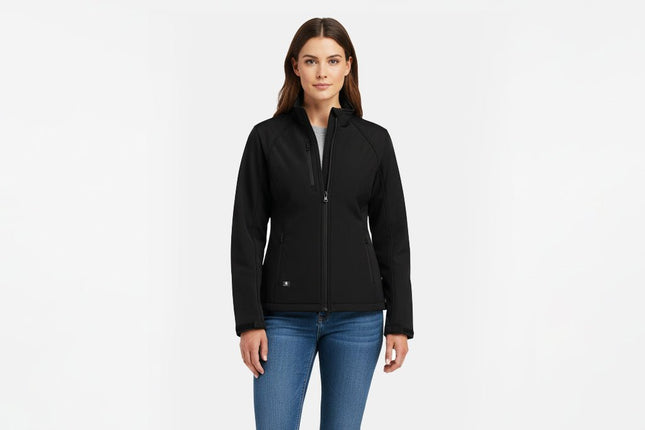 Monarch Women's Softshell Jacket - Black - Marwin Sports