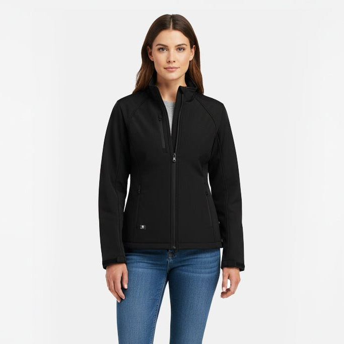 Monarch Women's Softshell Jacket - Black - Marwin Sports