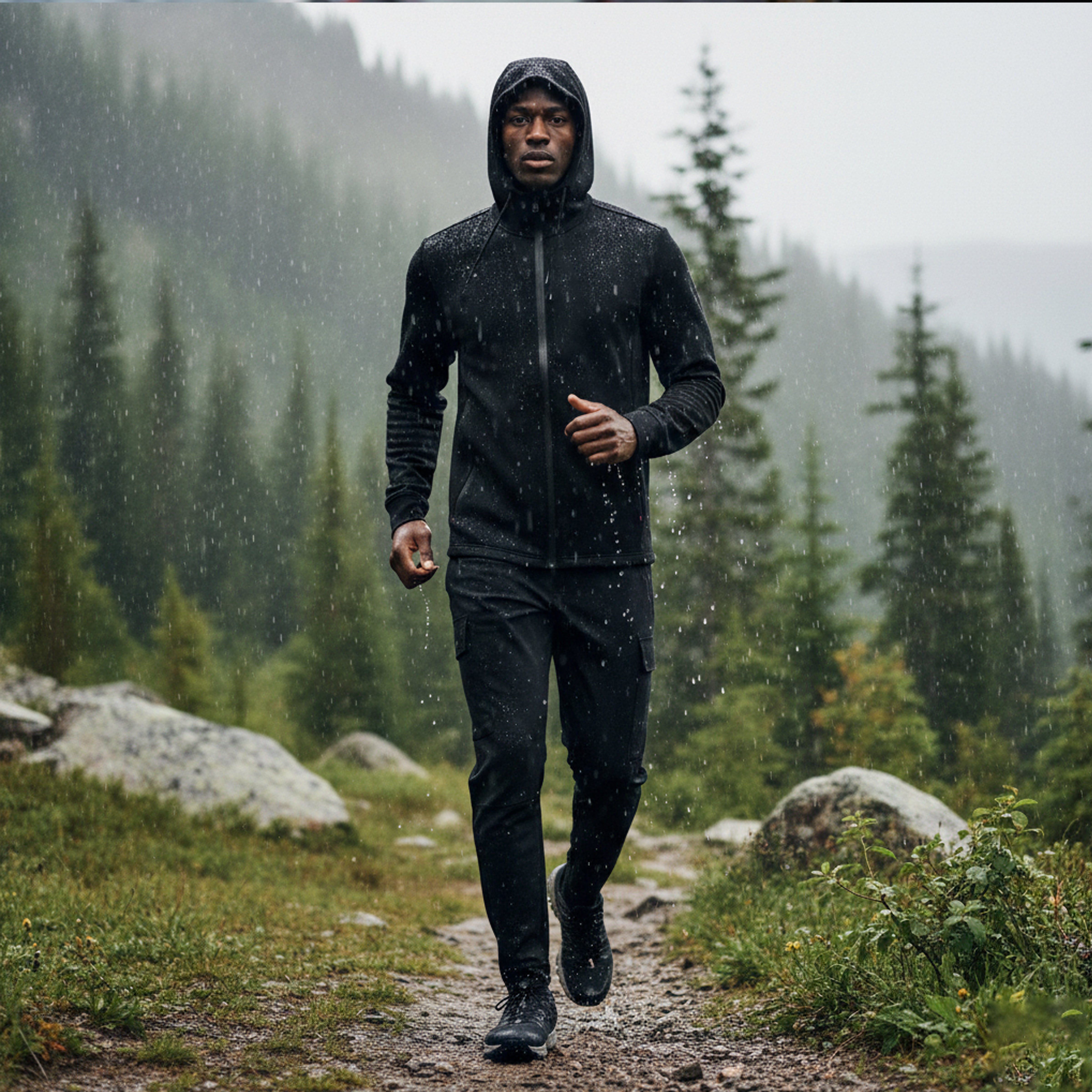 Regional Men's Full Zip Hoodie - Black - Marwin Sports