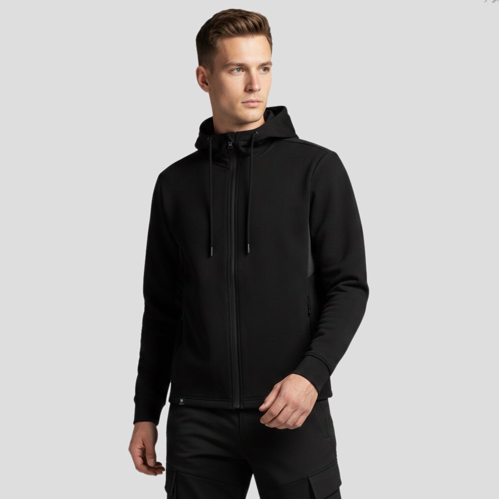Regional Men's Full Zip Hoodie - Black - Marwin Sports