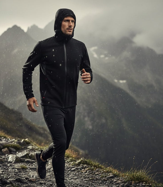 Regional Men's Full Zip Hoodie - Black/Grey - Marwin Sports