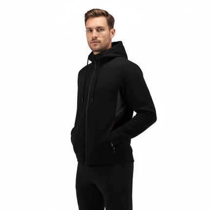 Regional Men's Full Zip Hoodie - Black/Grey - Marwin Sports