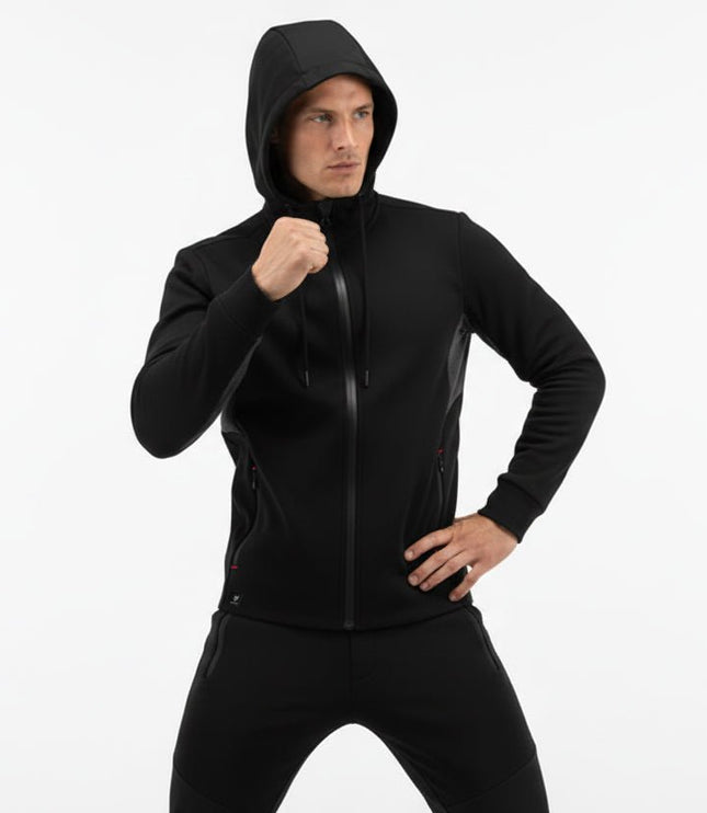 Regional Men's Full Zip Hoodie - Black/Grey - Marwin Sports
